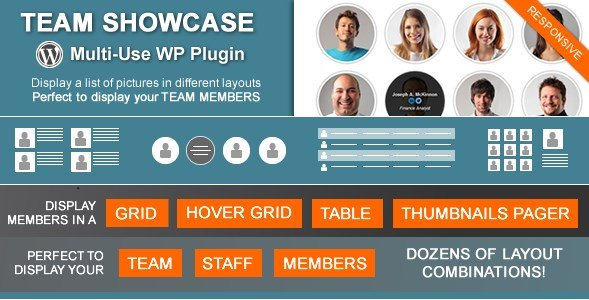 TEAM SHOWCASE – WORDPRESS PLUGIN